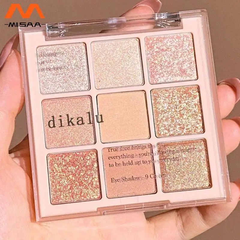 

9 Colors Nudes Shimmer Matte Eyeshadow Pallete Glitter Eyeshadow Long Lasting Waterproof Eye Pigments Shine Eyeshadow Makeup