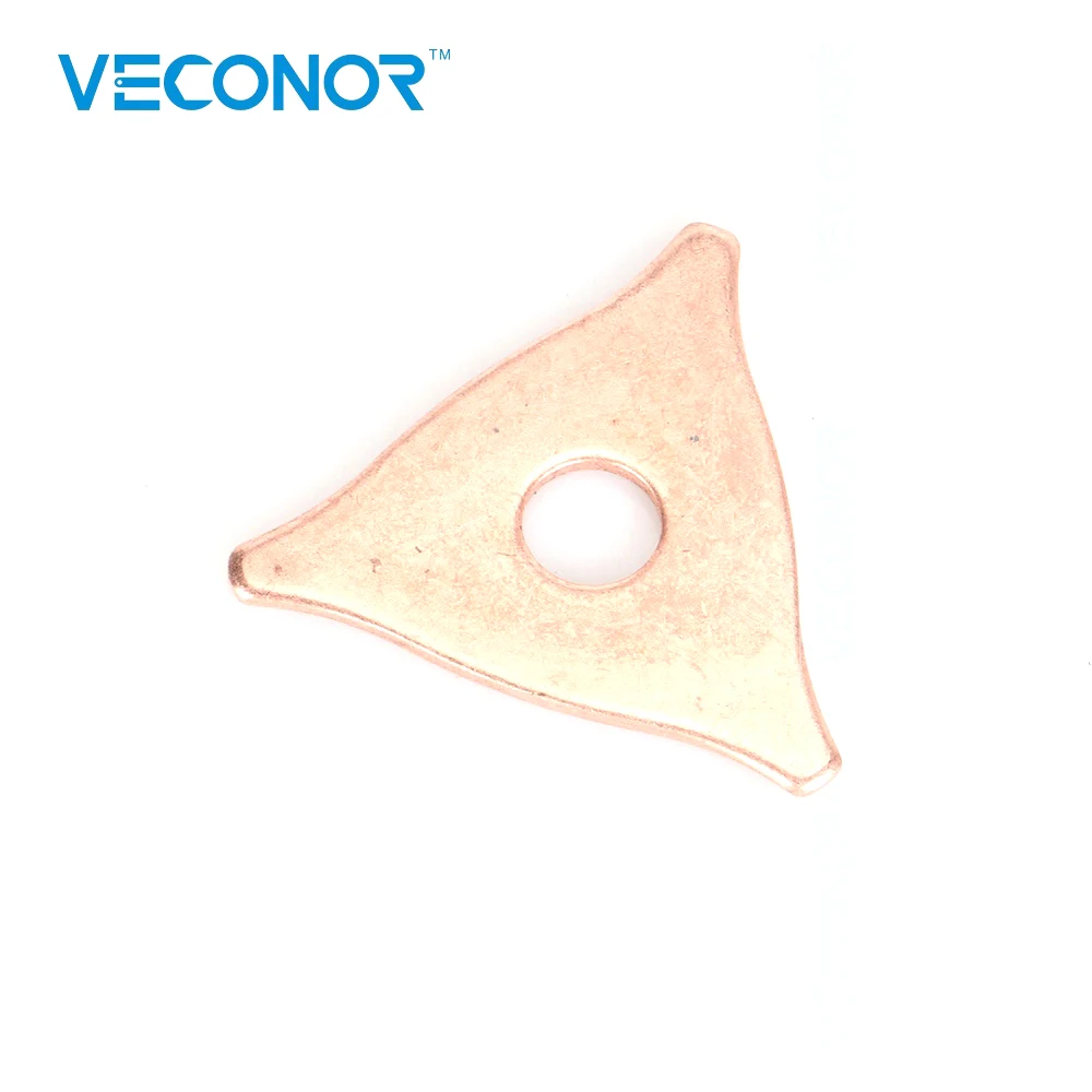 Фото 100pcs pack dent pulling triangle washer for spot welder panel pulling star washer spot welding machine consumables №2