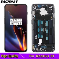 100test for oneplus 6t lcd display screen touch panel tested one plus 6t lcd display digitizer with frame oneplus 6t lcd screen