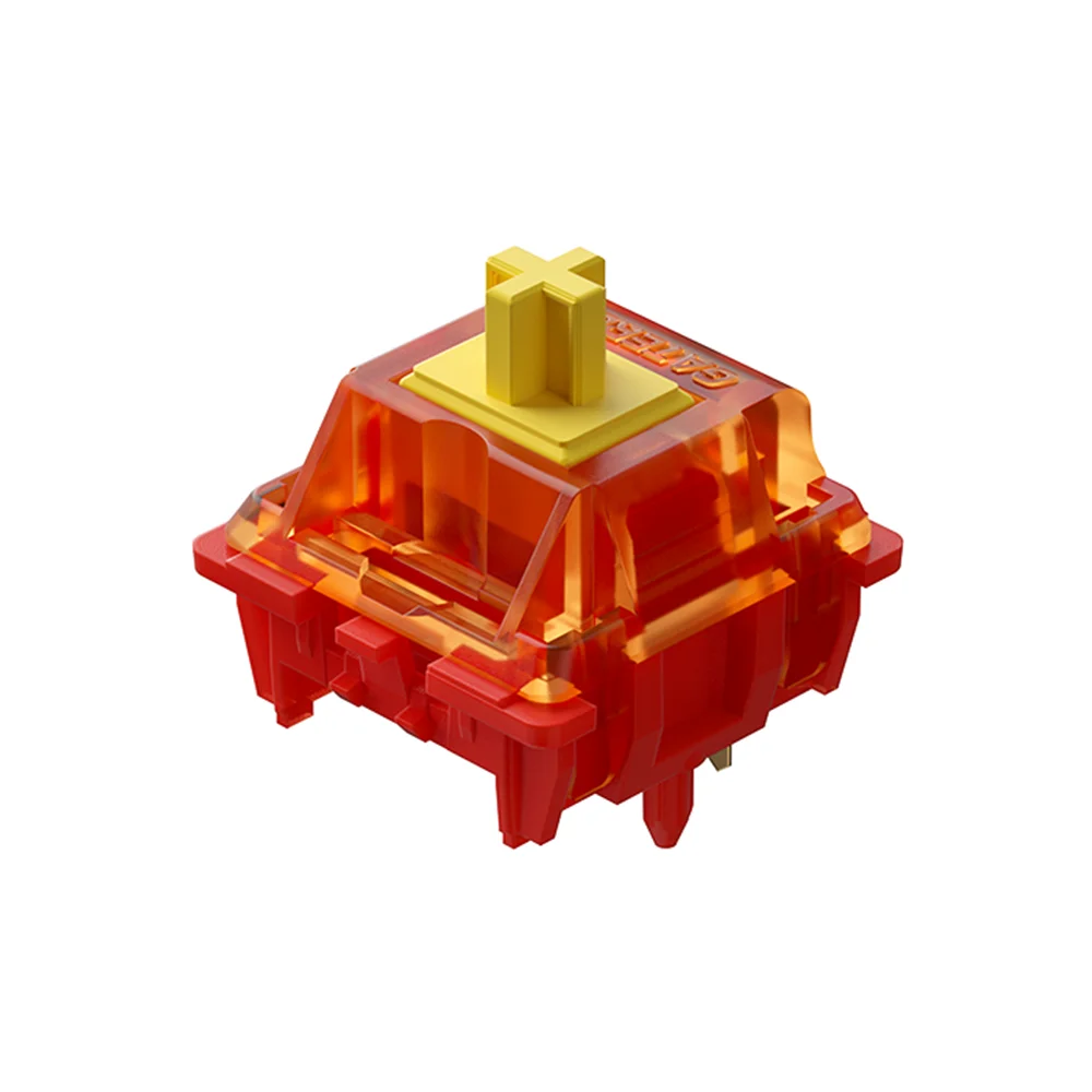 

GOPOLAR x Gateron Vermilion Bird Switch for Mechanical Keyboard 5 Pins Linear 50g 18mm Dual Stage Spring Orange Translucent PC