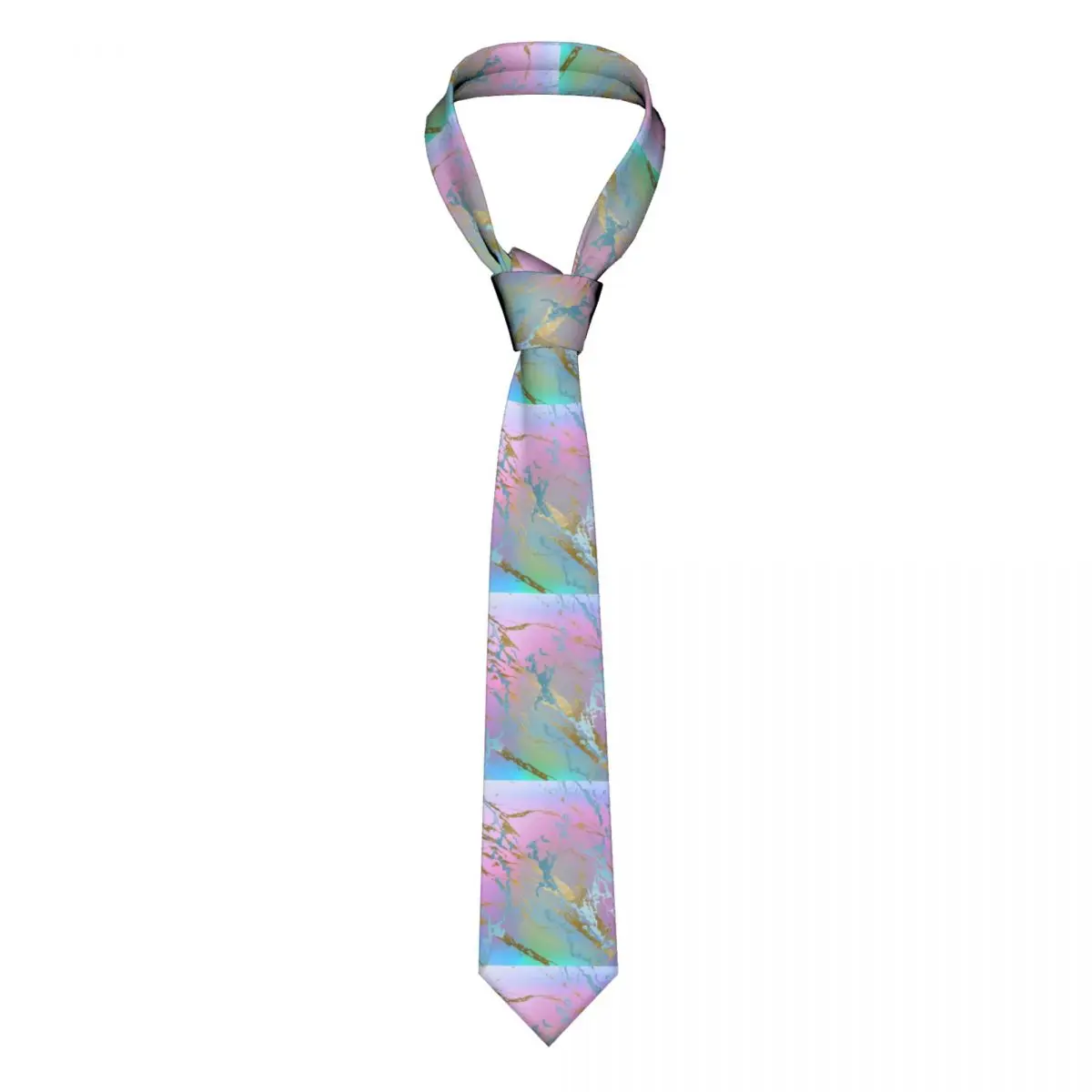 

Галстук Glod металлик для девушек, милый пастельный Омбре акварельный мужской галстук с узором, Подарочная рубашка, формальный галстук 8 см