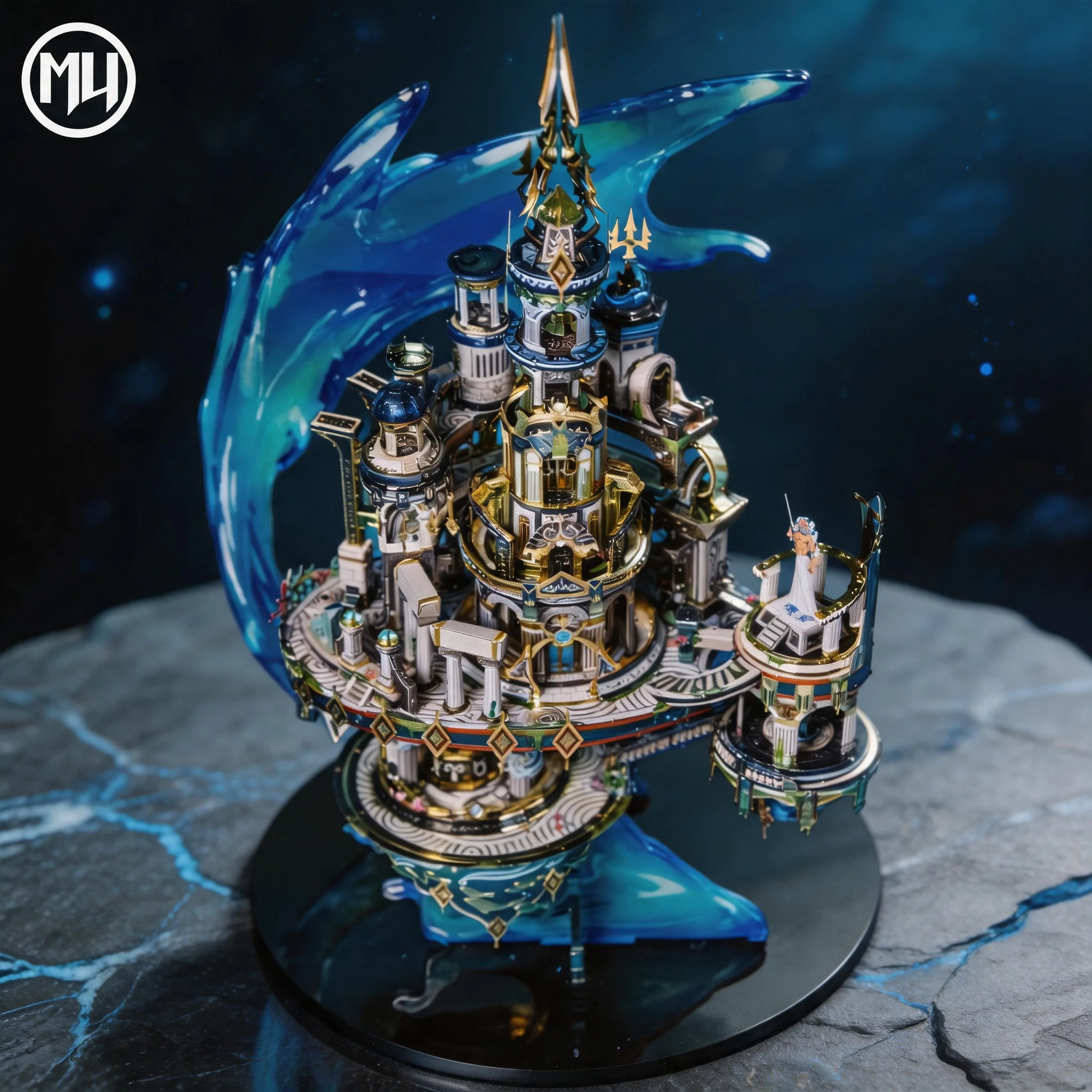 Фото ARTYIMO Atlantis 3D металлическая модель-головоломка для самостоятельной сборки, подарок на Рождество, Хэллоуин, день рождения, развивающая игрушка №5
