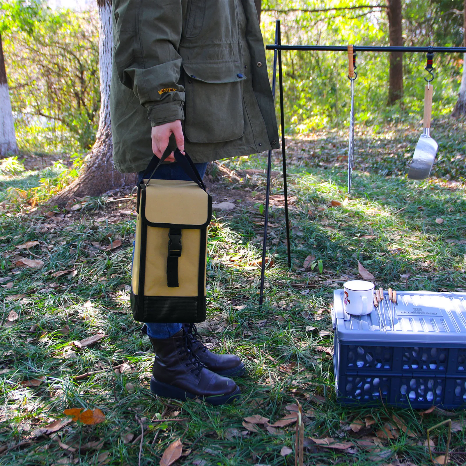 

Tank Lantern Storage Bag Camping Anti-Collision Lantern Carrying Bag Anti-collision Portable Camping Lamp Storage Bag