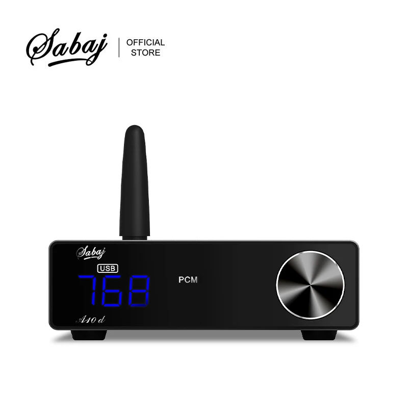 Sabaj A10d Audio Dac Bluetooth5.0 Desktop Hi-Res Decoder Support USB Optical Coaxial DSD512 OPA1612 AK4497EQ With Remote Control