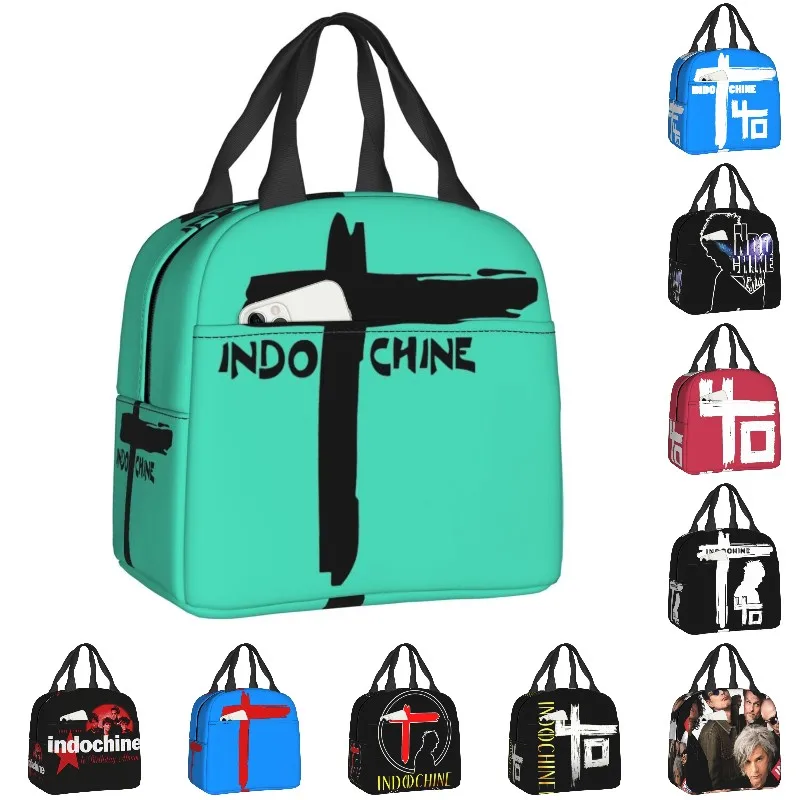 Best Art Design Music Indochine Thermal Insulated Lunch Bags Women Portable Lunch Tote Office Outdoor Multifunction Food Box