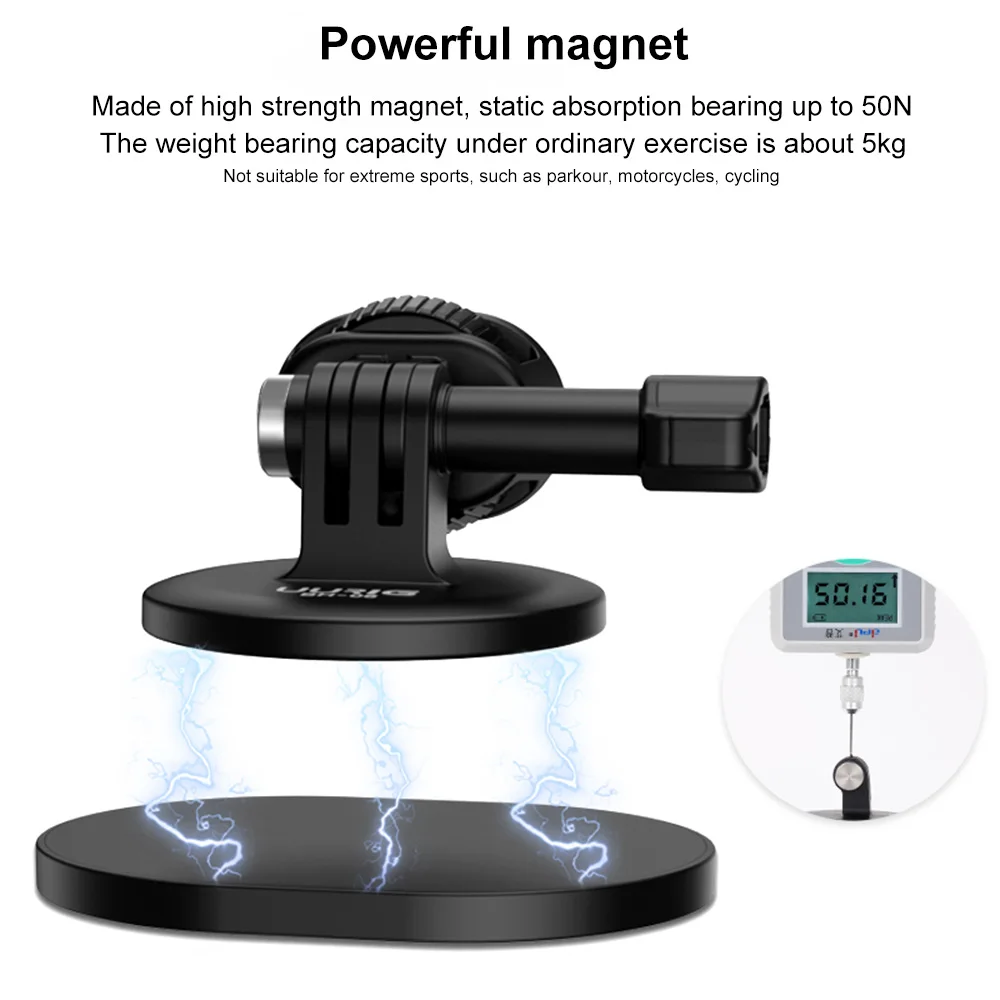 Магнитное быстросъемное крепление UURIG с шарнирным креплением для экшн-камеры