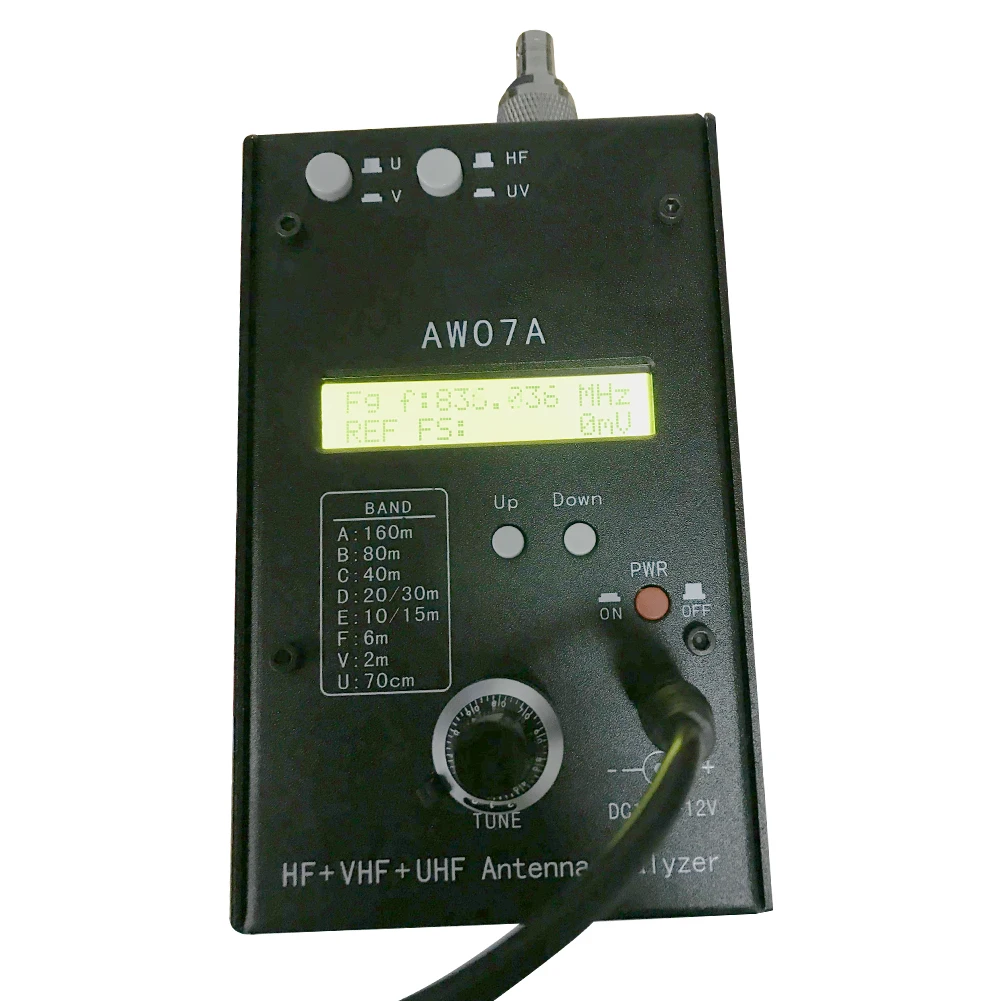 HF/VHF/UHF AW07A 1 5-470 МГц 160 м многодиапазонный антенный анализатор SWR измеритель тестер