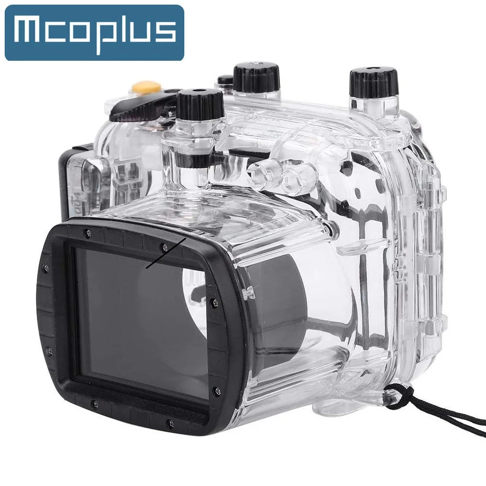 

Mcoplus 40 м/130 футов камера для подводной съемки водонепроницаемый корпус фотовспышка для камеры Canon G15 S95