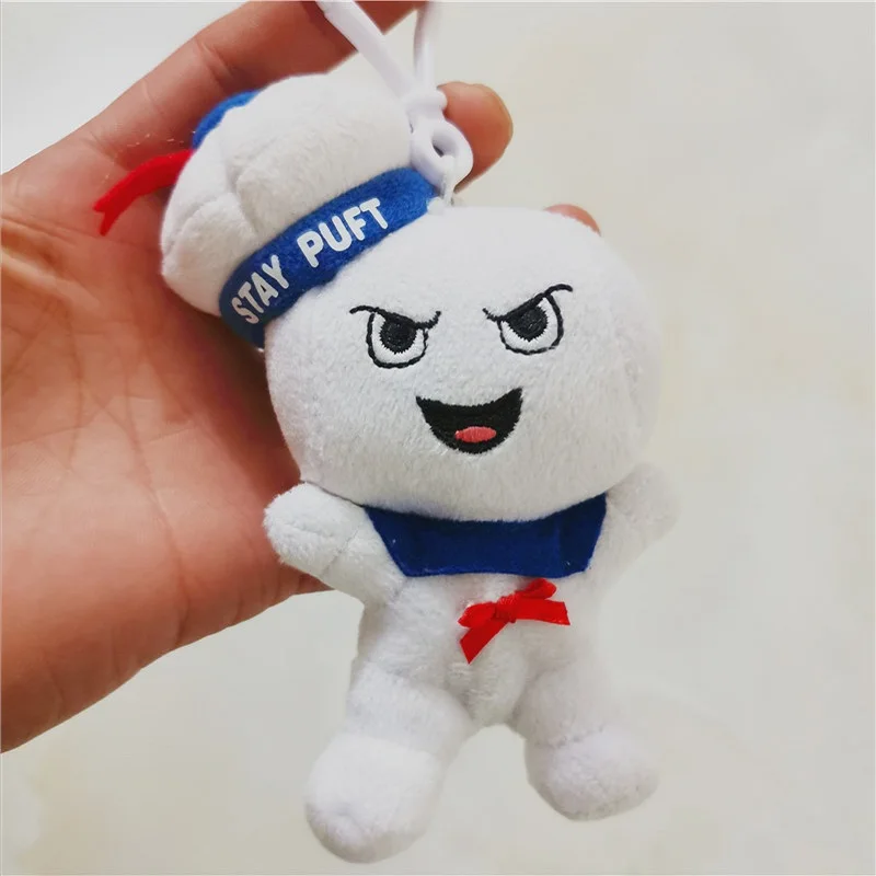 

Vintage Ghostbusters 3 Stay Puft Marshmallow Man and Slimer stuffed keychain Plush Bank Sailor stuffed Plush Toy Doll