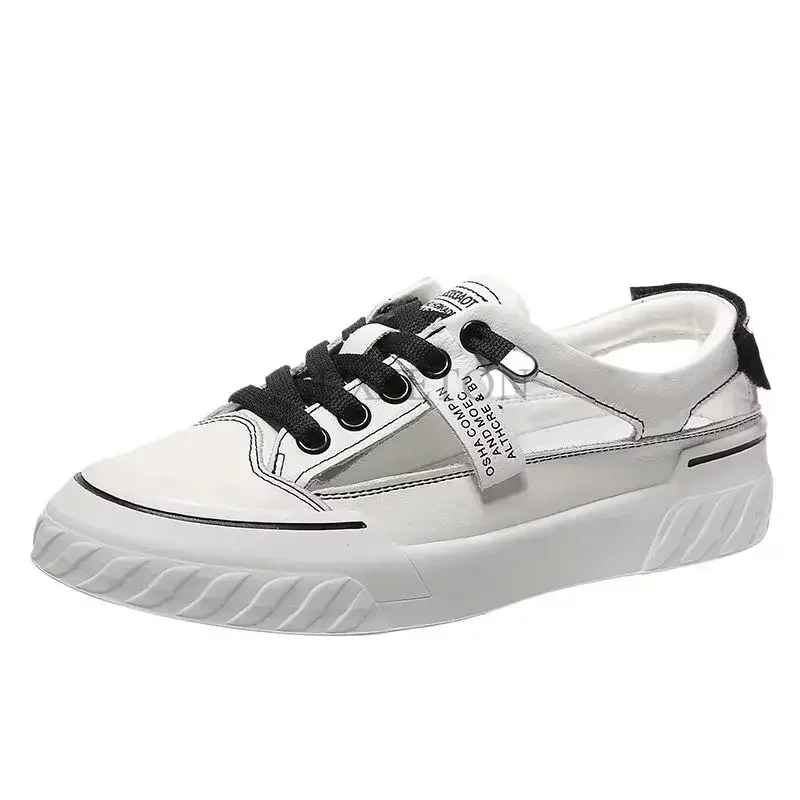 

Кеды женские с вулканизированной подошвой, повседневная классическая спортивная обувь на плоской подошве, кожаные теннисные туфли с мягко...