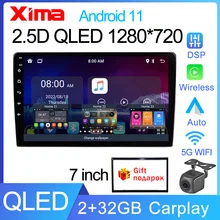 8Core Qled Dsp 7 9 10 Inch Car Radio GPS 2 din Android 11 Auto Carplay For Volkswagen Nissan Hyundai Toyota Multimedia Player