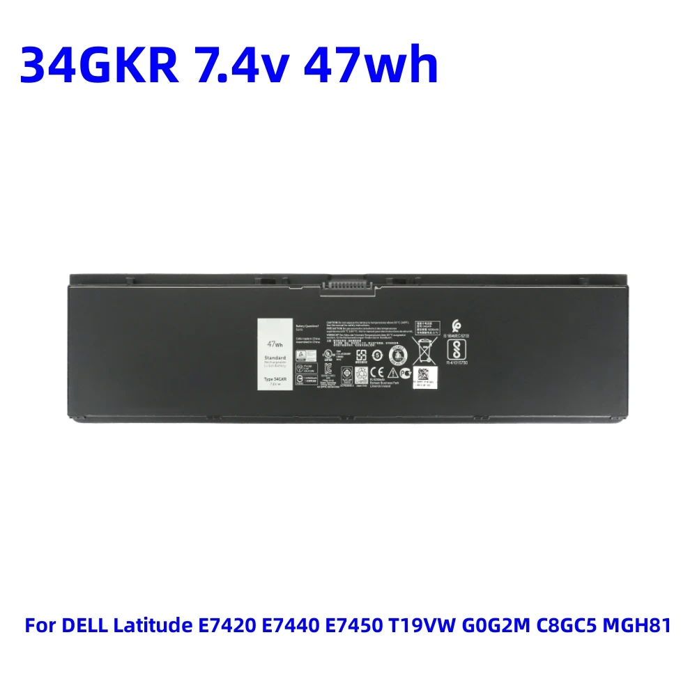 

Аккумулятор для ноутбука Dell Latitude E7440 E7450 E7420 серии ноутбуков V8XN3 0909H5 0G95J5 5K1GW, 7,4 В 54wh 3rnfd или 7,4 В 47wh 34GKR