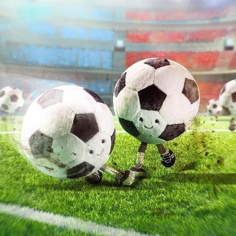 Милый плюшевый кавайный Декор для комнаты плюшевая милая кукла футбола мягкая