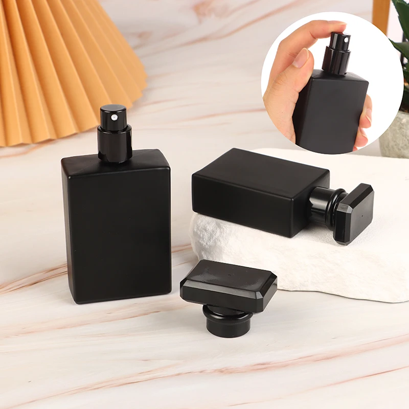 30/50 мл ярко-черный флакон для духов стеклянная пустая бутылка высококачественный