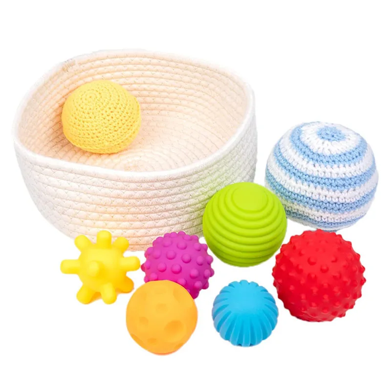 Мячи Монтессори для младенцев дома текстурированные мульти-сенсорные игрушки