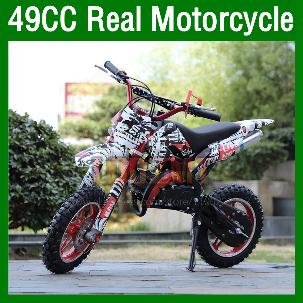 

49cc Real Superbike mini ATV off-road vehicle mountain bike small motorcycle 2Stroke vehicle hill bikes beach sports car Scooter