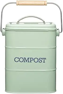 

Metal Kitchen Compost Box, Saint Green