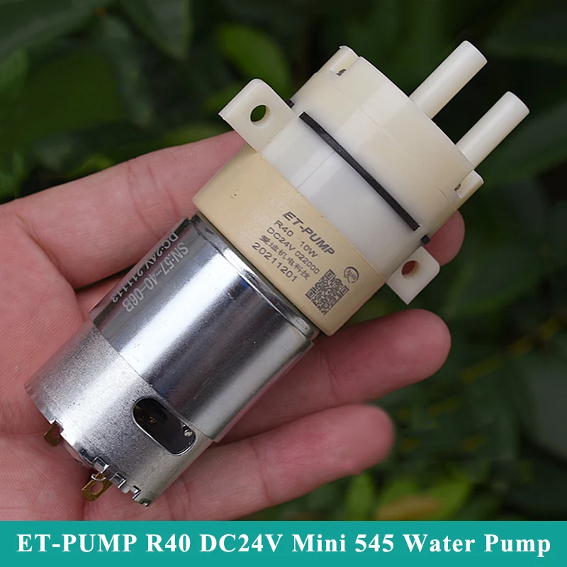 

ET PUMP R40 10W DC24V Large Flow Micro 545 Water Pump Diaphragm Self-priming Suction Pump Vacuum Pump Corrosion Resistant Pump