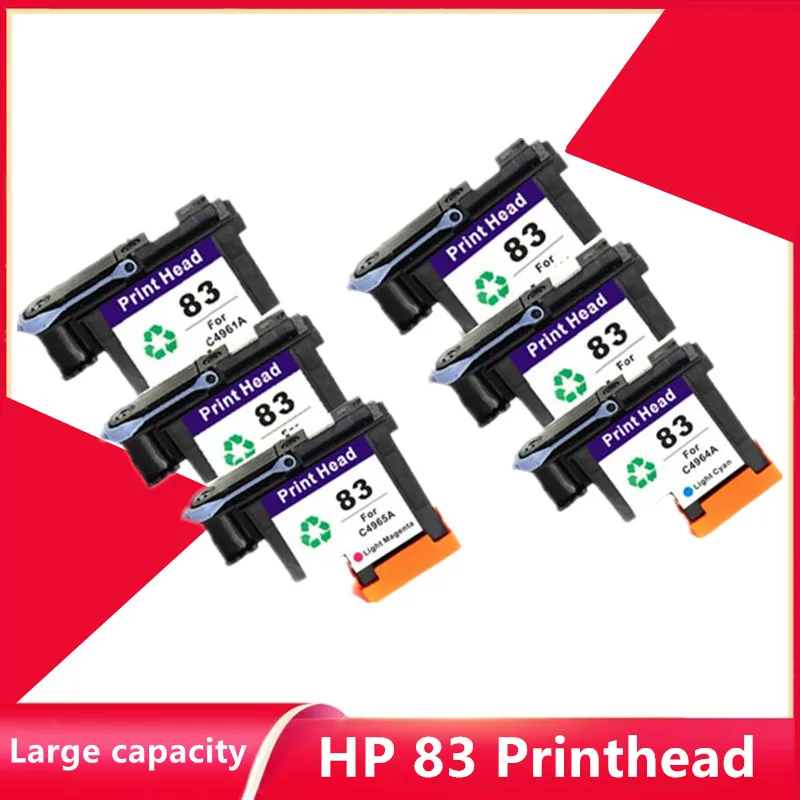 Cabezal de impresión Compatible con HP 83, Designjet 5000 5500, para hp 83, C4960A, C4961A, C4962A, C4963A, C4964A, C4965A