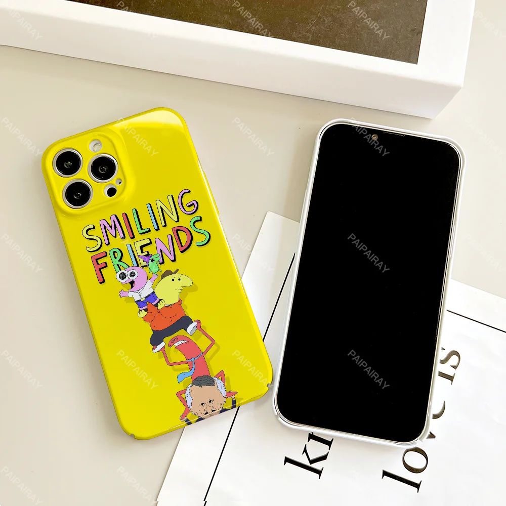 Фото Чехол для телефона с забавным мультяшным искусством аниме S-Smiling F-Friends для Samsung S 24 25 23 22 Ultra Plus A 04E 5G HD Hard Cover Film Shell №2