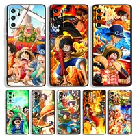 one piece luffy ace sabo for huawei mate 40 30 20x 10 lite p smart s z plus pro 2021 2020 2019 2018 black phone case capa