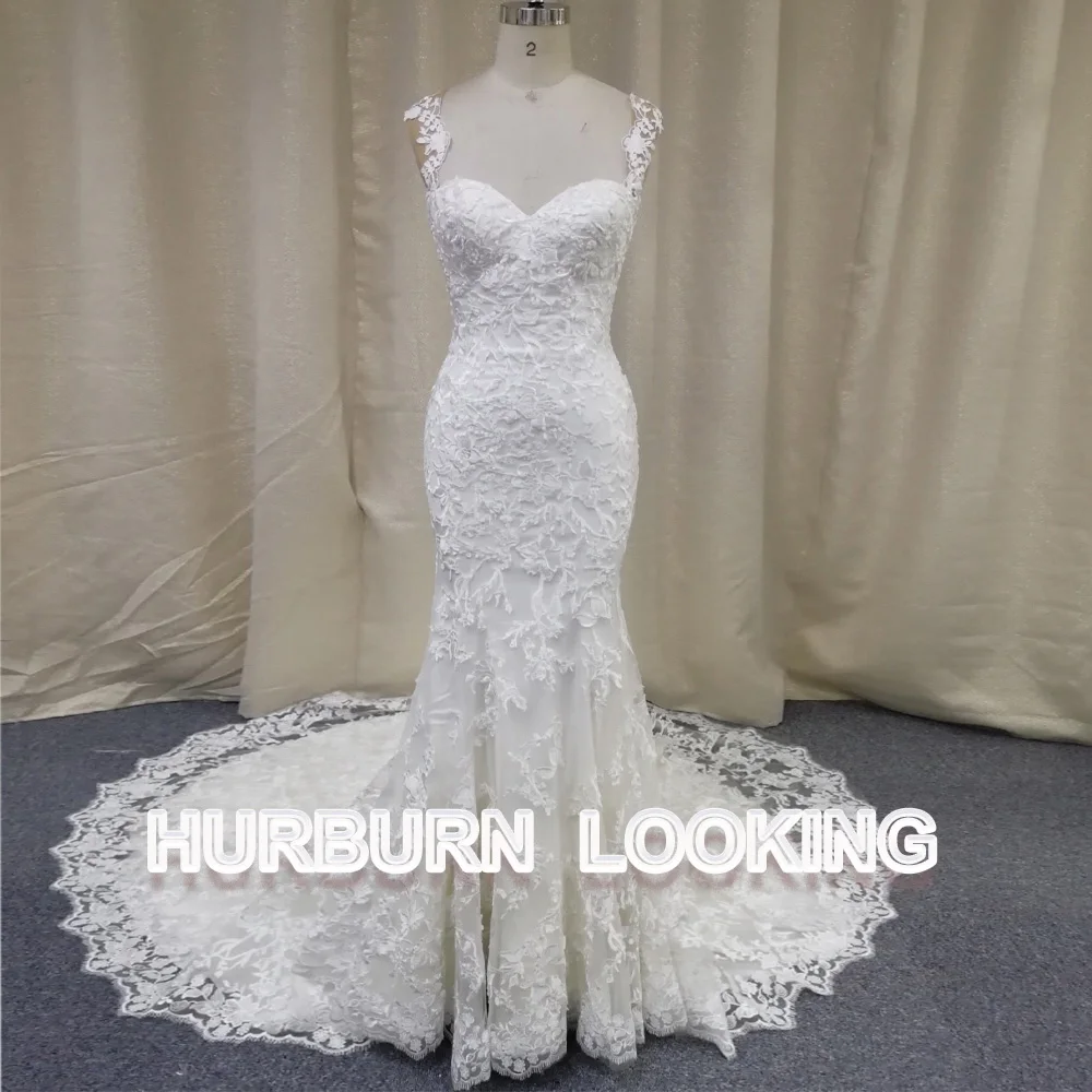 

HERBURN Exquisite Mermaid Wedding Dress Bridal Sweetheart Court Train Delicate Sleeveless New Customize New Arrival Occasion