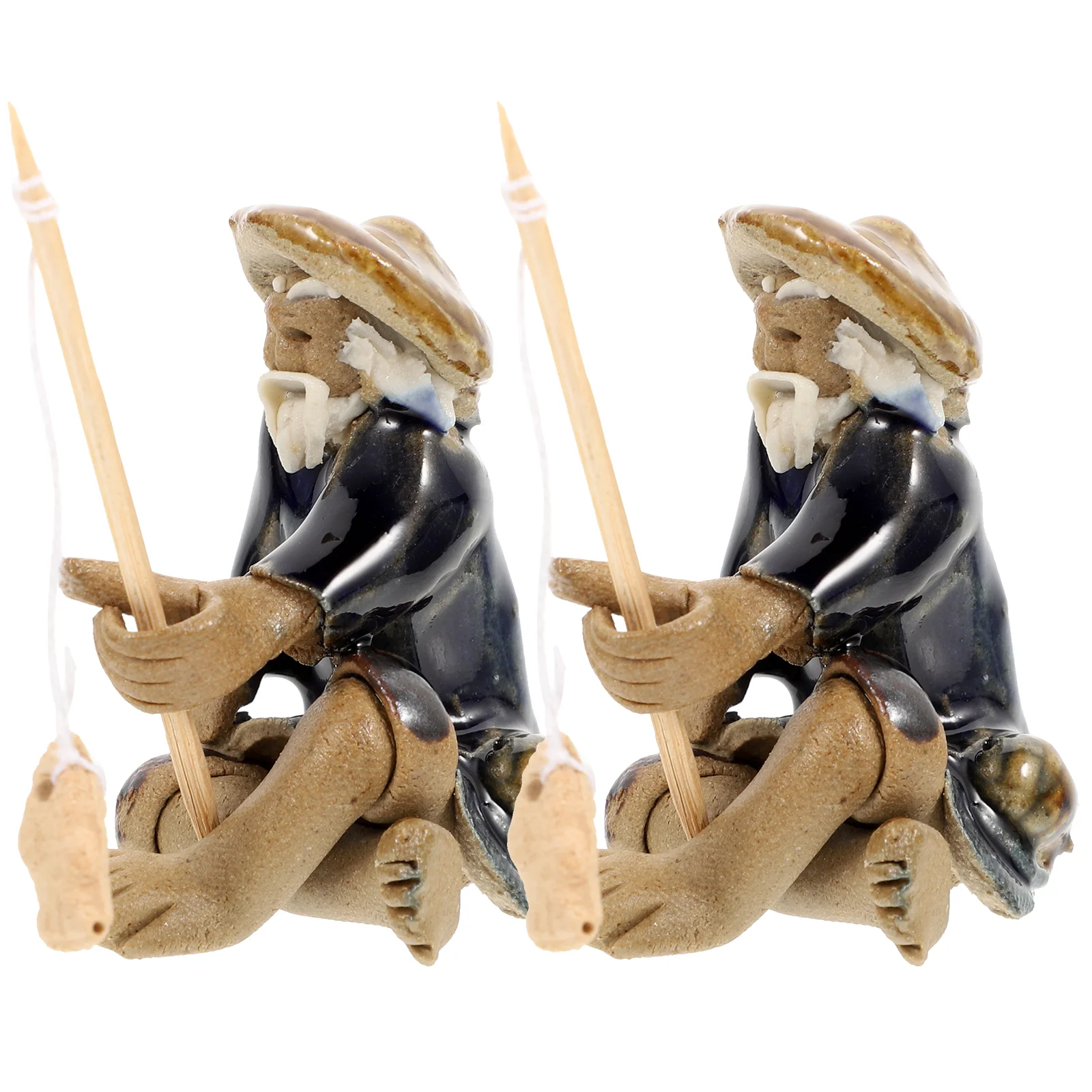 

2 шт., декоративная фигурка рыбака для украшения дома