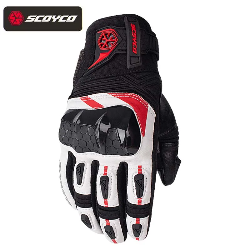 Зимние женские мотоциклетные перчатки SCOYCO водонепроницаемые мужские аксессуары