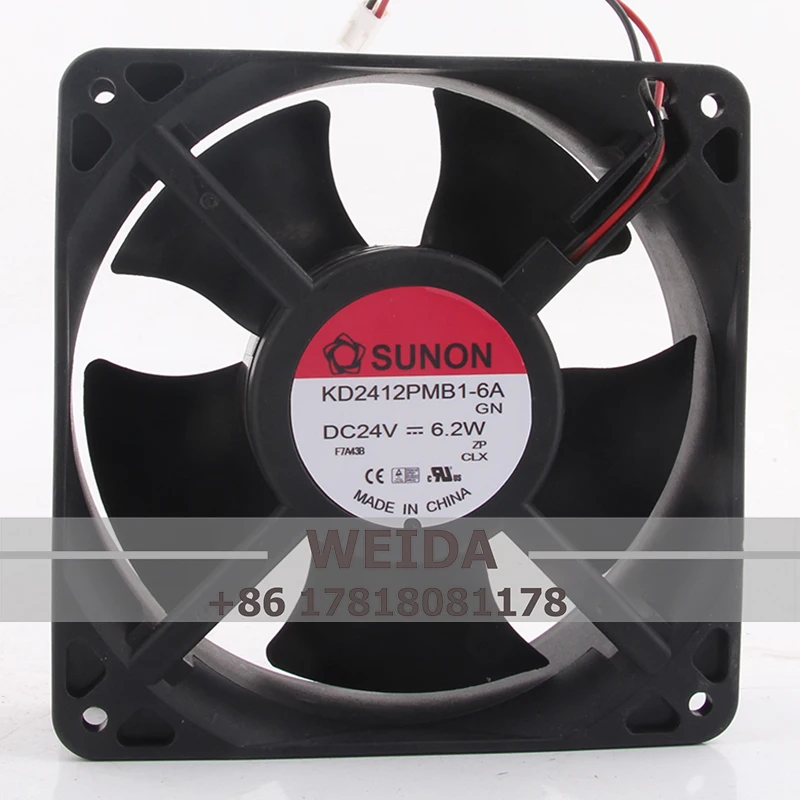 Чехол вентилятор с двойным шарикоподшипником для SUNON/KENJUN KD2412PMB1-6A 120*120*38 мм 24 В 6,2 Вт 12038 охлаждающий вентилятор