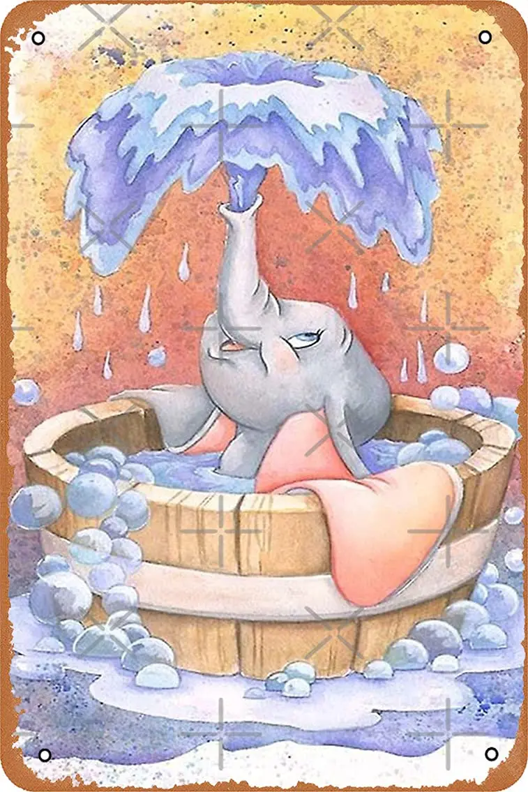 Niumwang металлический знак-жестяной постер Дамбо 12X8 дюймов