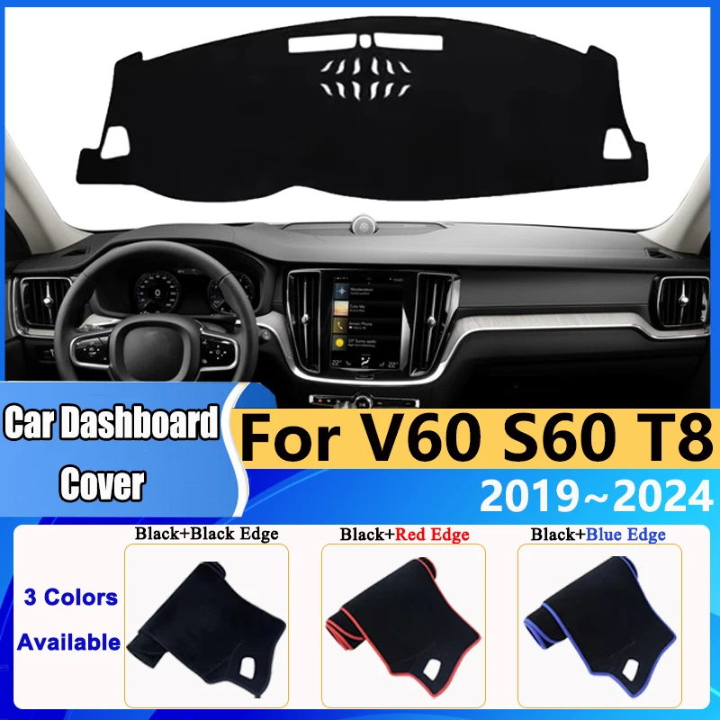 Коврик для приборной панели Volvo V60 S60 T8 2019~2023 2024 Автомобильный коврик Защита от