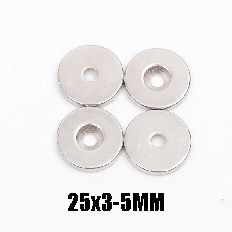

Magnet Neodymium Iron Boron Strong Magnetic N35 Strong Small Magnetic Plate 5 * 3 Circular Countersunk Hole Magnet CT