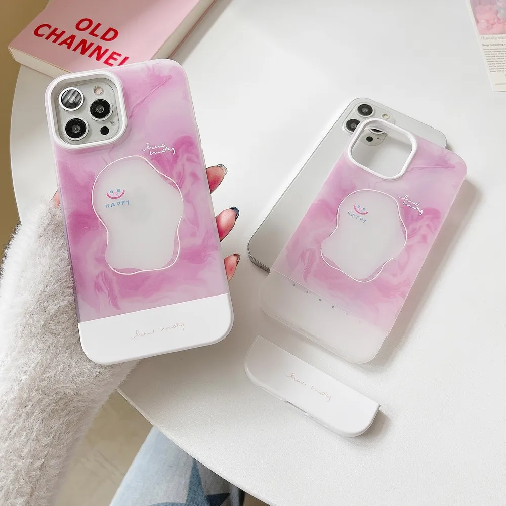 

Purple Fluid Happy Smile Pattern Case For iphoneX XS XR 7 8 Plus XSMAX 13ProMax 13Pro 13 12 12Pro 11ProMax 11 Soft Shell