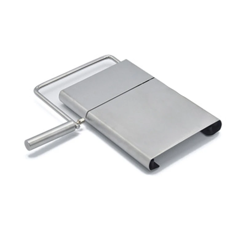 

Слайсер для сыра, проволочный резак из нержавеющей стали с сервировочной панелью для твердого и полутвердого сырного масла, кухонные инстр...