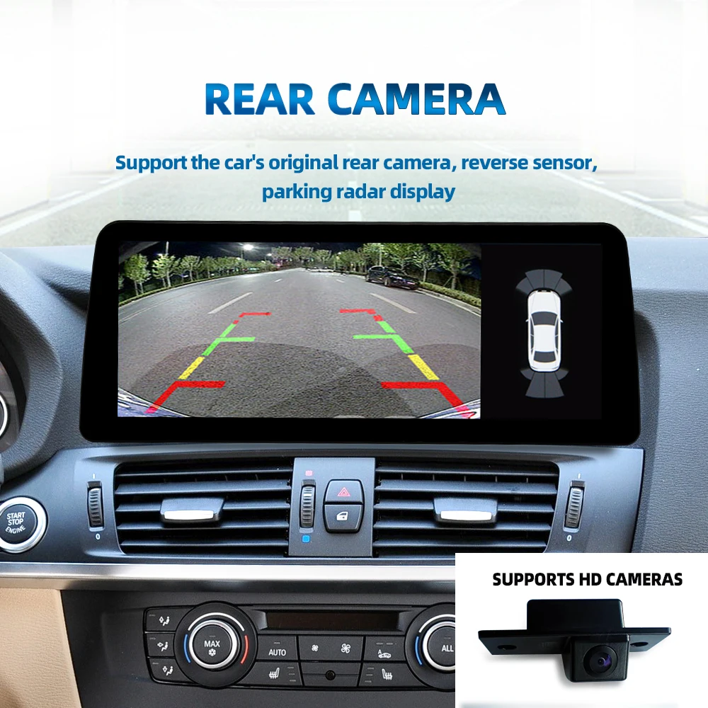Заводской 12,3-дюймовый сенсорный экран Android13 Автомобильная навигация AUTO Carplay X3 F25 X4 F26 2011-2017 CIC NBT BT WIEI 4G Audio (art.: 3920cf99115da) - 3920cf99115da