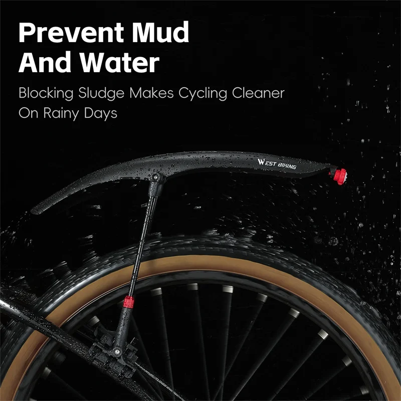 Крыло для горного велосипеда WEST BIKING расширенное и усиленное прочное lnnovative