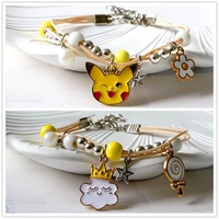 pikachu bracelet female artistic popular cartoon woven ceramic jewelry girlfriends couple student all match gift