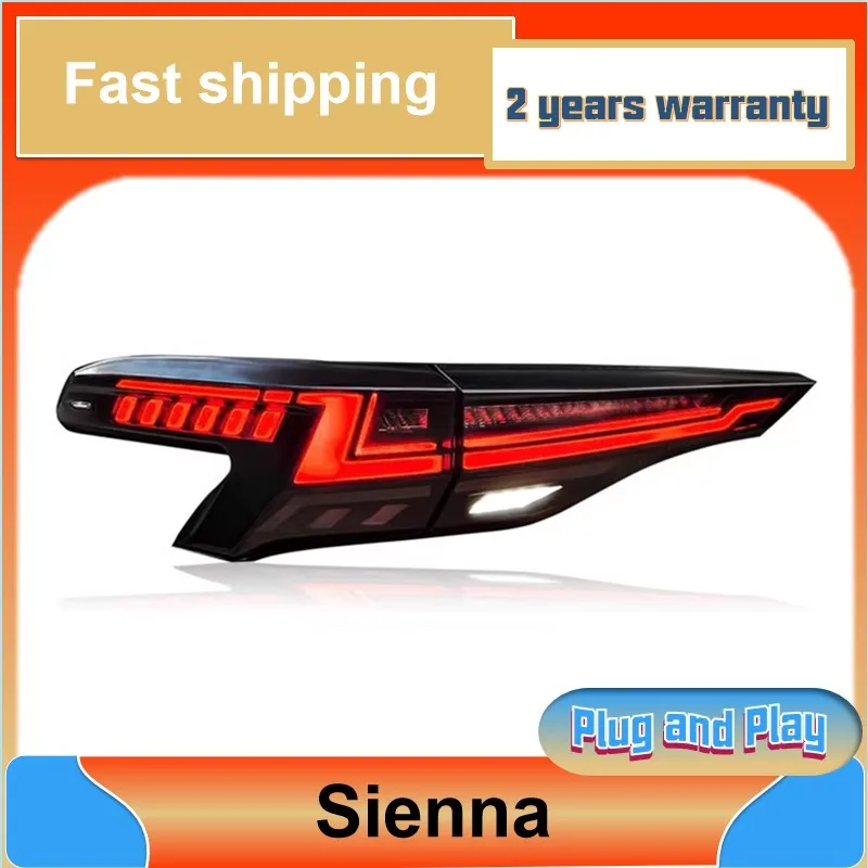 Автомобильный Стайлинг для Toyota Sienna задний фонарь 2021-2022 ДХО противотуманный
