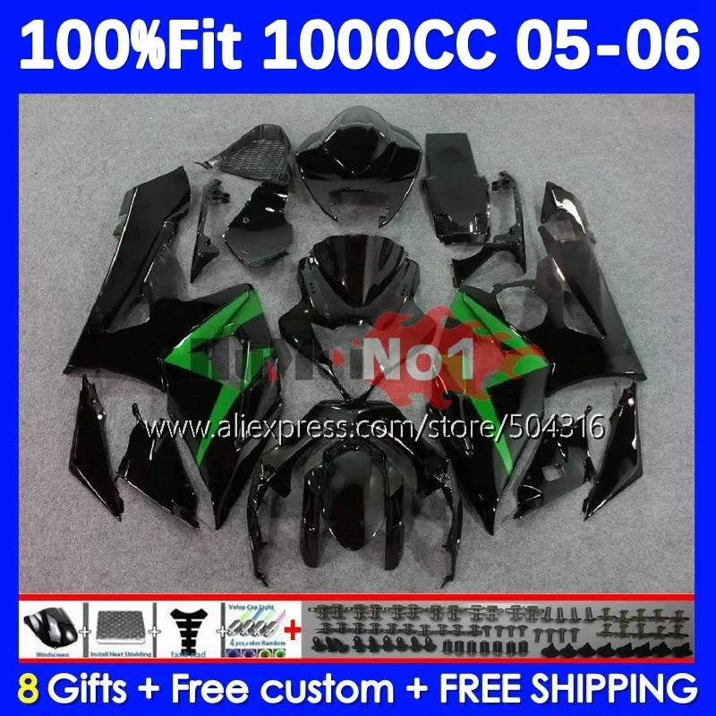 

Injection For SUZUKI GSXR-1000 GSXR 1000 1000CC 21No.44 green stock GSX-R1000 GSX R1000 05 K5 GSXR1000 05 06 2005 2006 Fairing