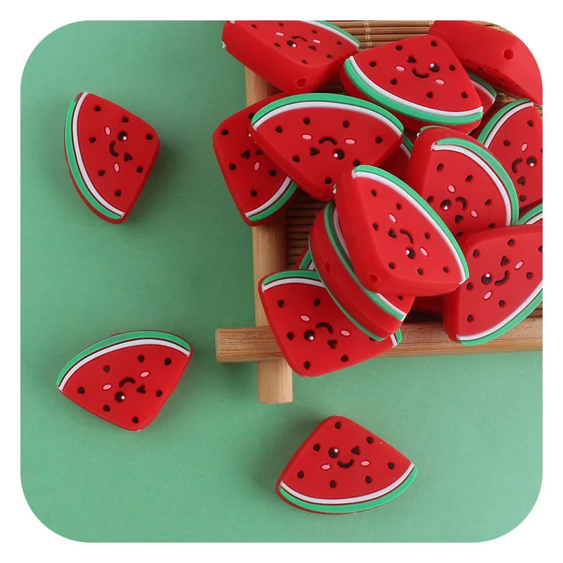 10 шт., силиконовые бусины-прорезыватели для зубов