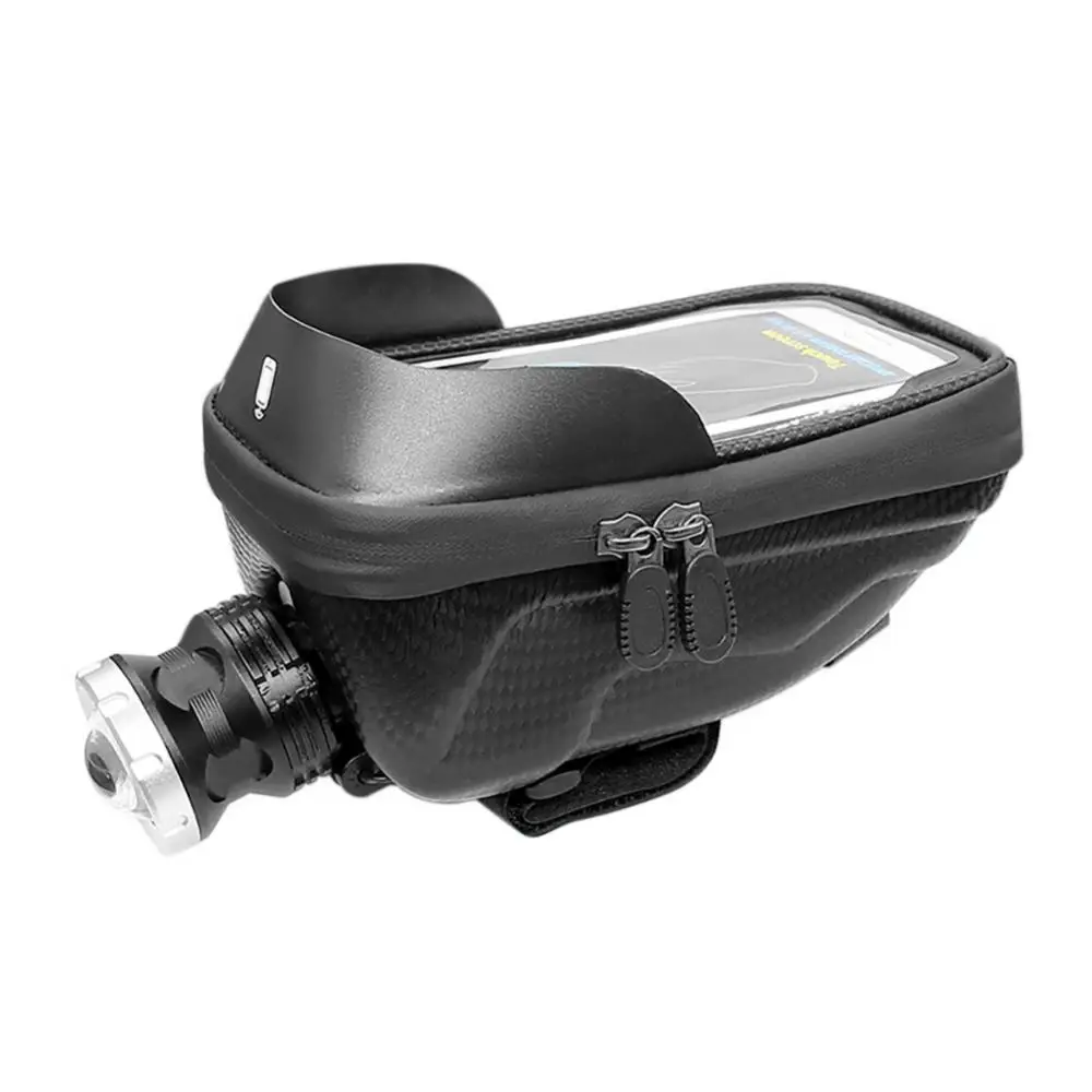 

New Phone Touchscreen Bicycle Bag With 1000 Lumens Charging Lamp MTB Bike Front Beam Bag Waterproof Cycling Handlebar Bag