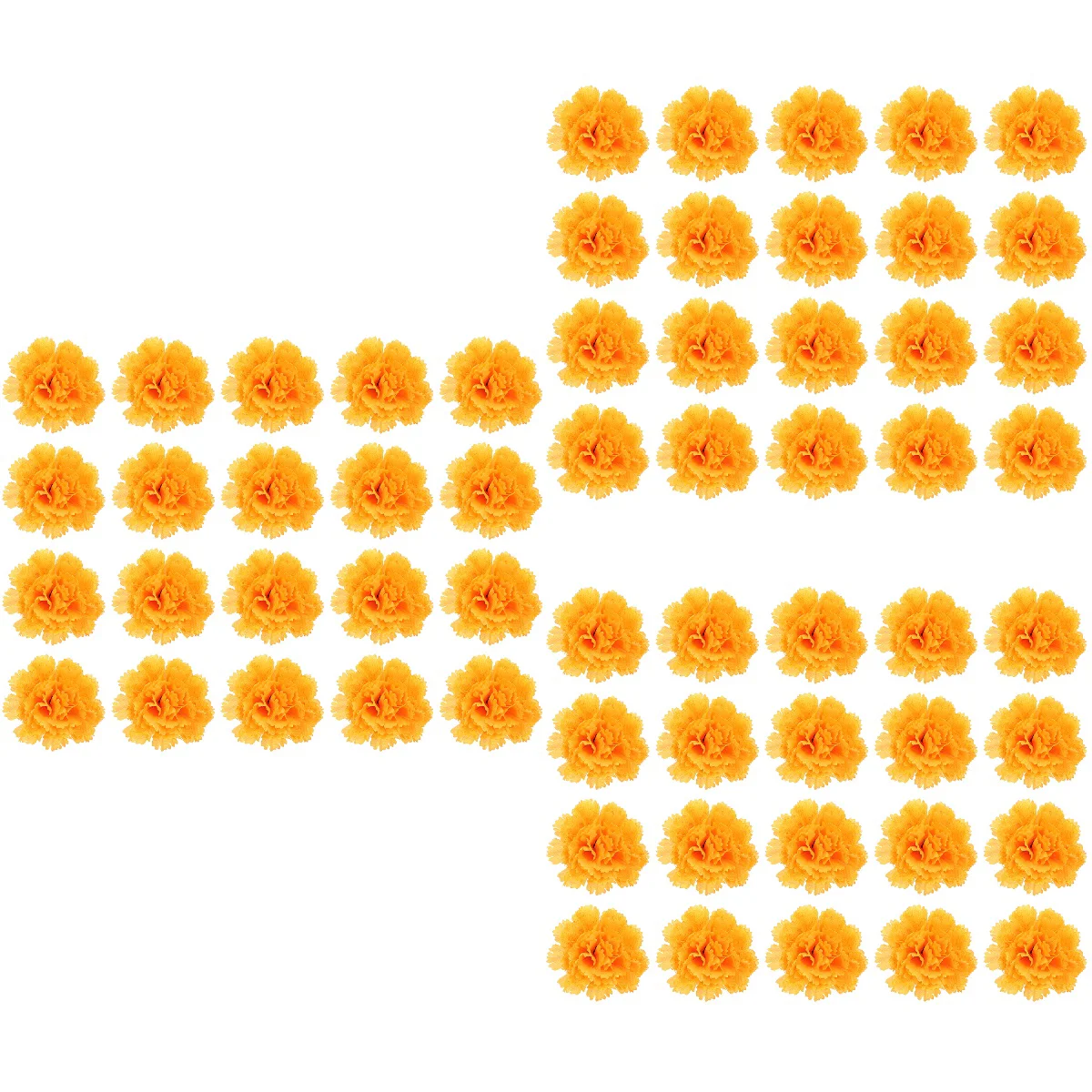 

150 шт., искусственные цветы Marigold для украшения дома