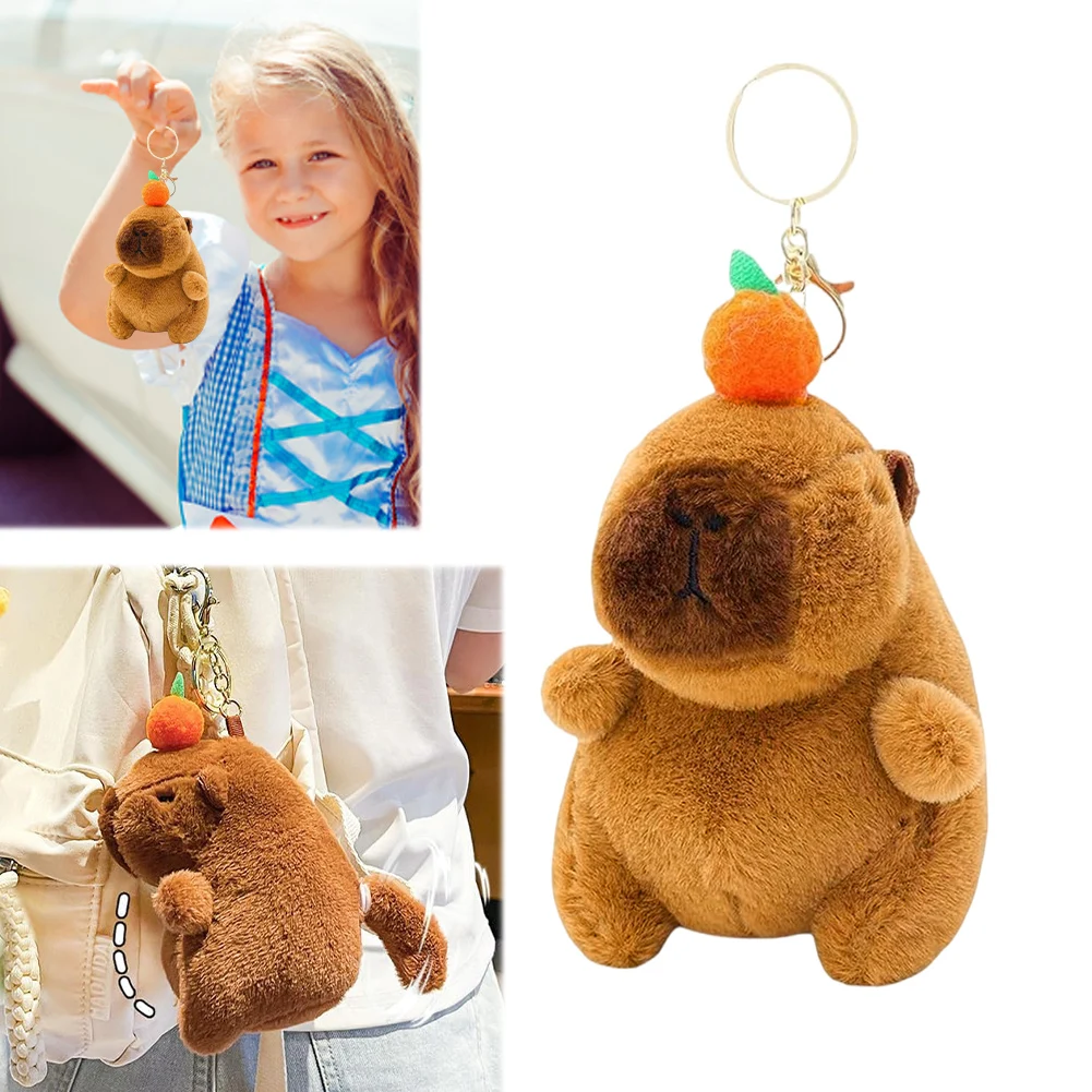 Хвост виляет капибара плюшевый брелок игрушка кулон милая реалистичная мягкие