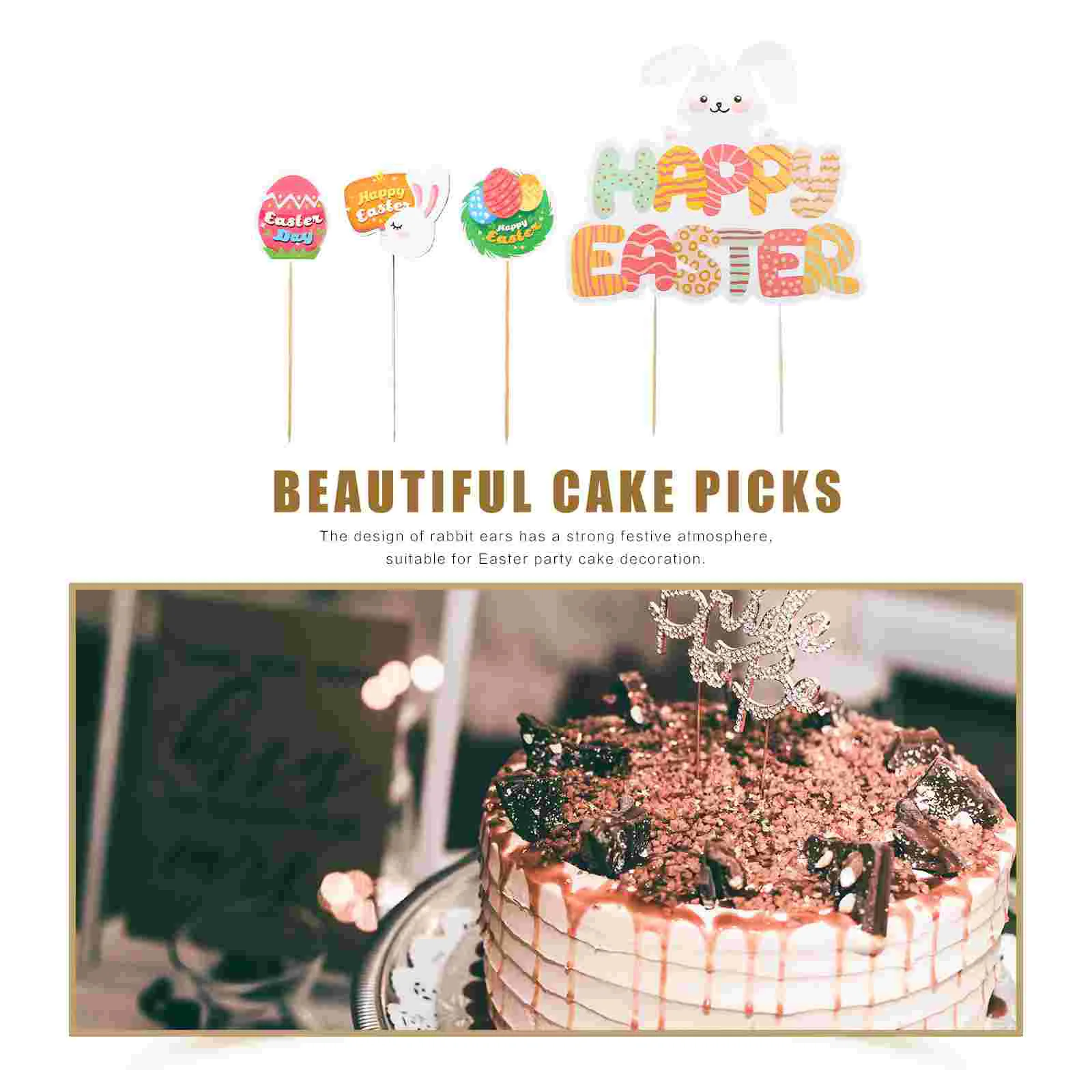 13 шт. вставка для торта с кроликом уникальные украшения очаровательные выборки
