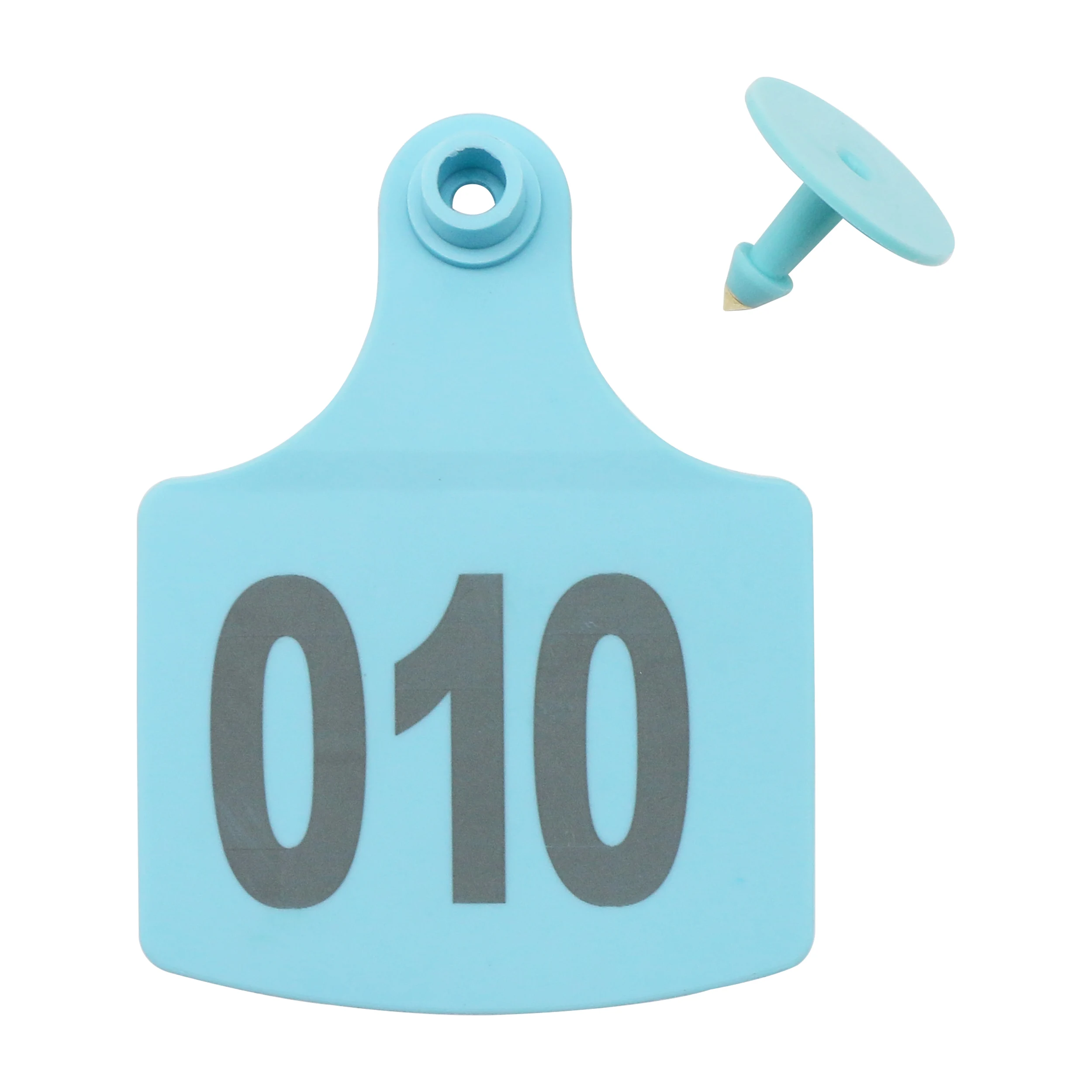 

100 шт. Ушные бирки для скота, крупного рогатого скота, свиньи, знаки с цифровым лазерным вводом, Медная головка, серьги, идентификационная кар...