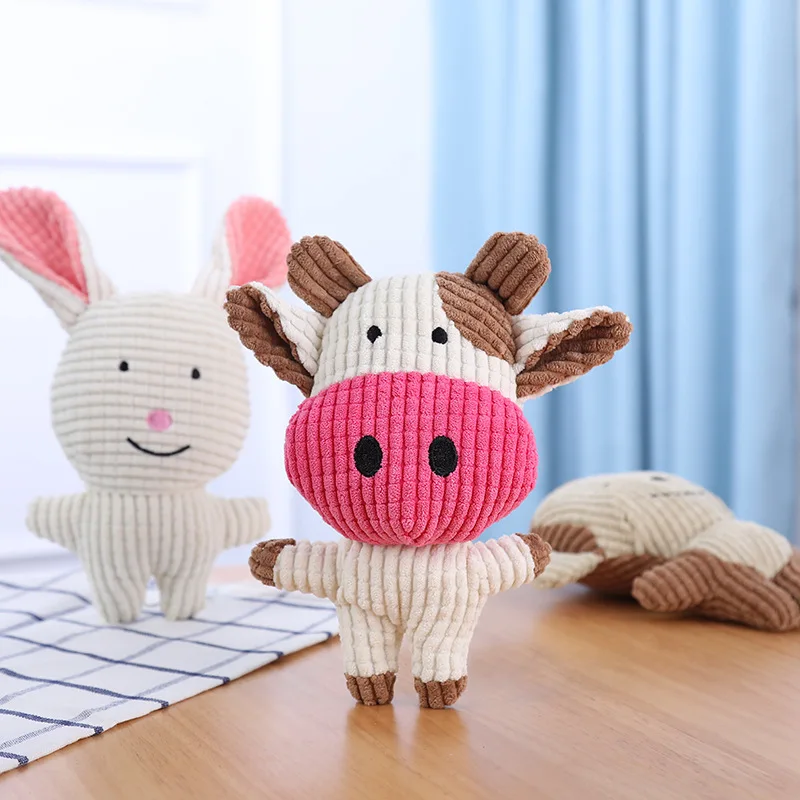 Игрушка для домашних животных, плюшевая собака, молярная игрушка, устойчивая к укусам, милая форма животного, отдельно для облегчения скуки, тренировочная игрушка для домашних животных, игрушка с голосом, куклы