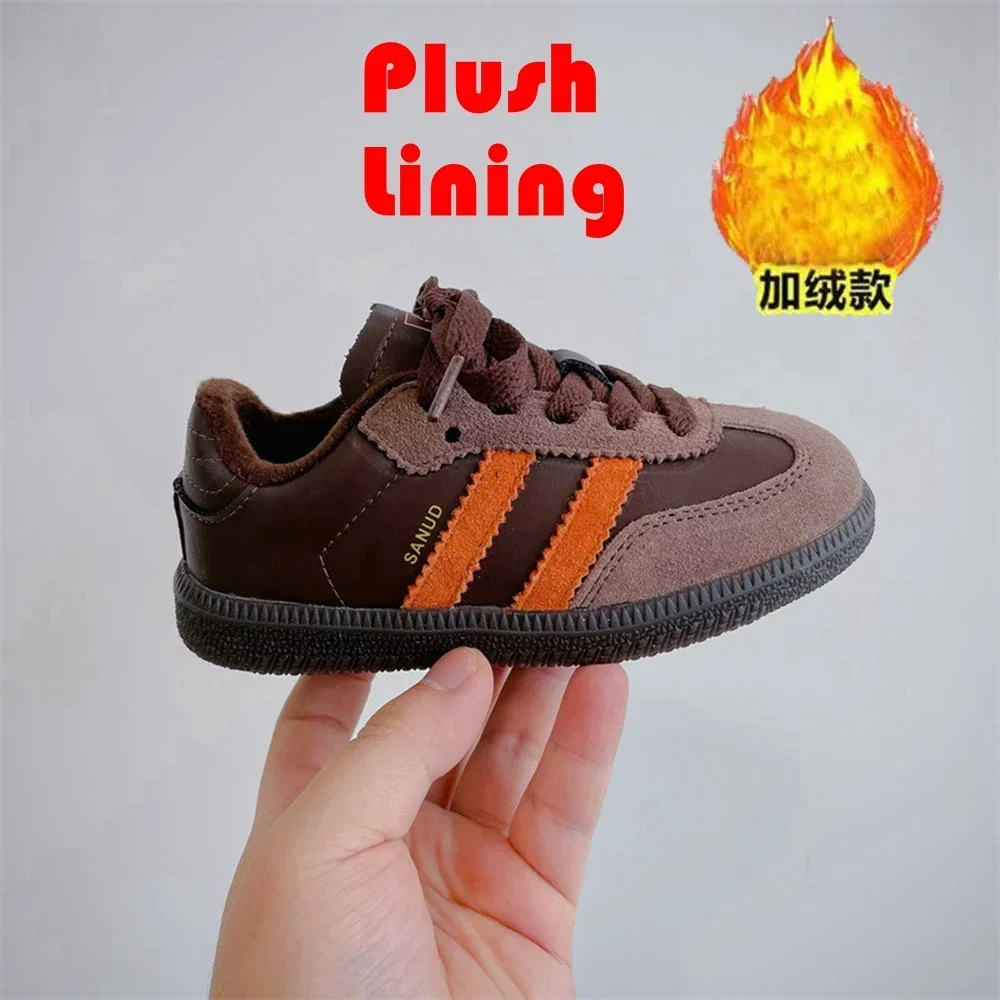 2024 новая детская обувь для мальчиков удобная бархатная спортивная повседневная
