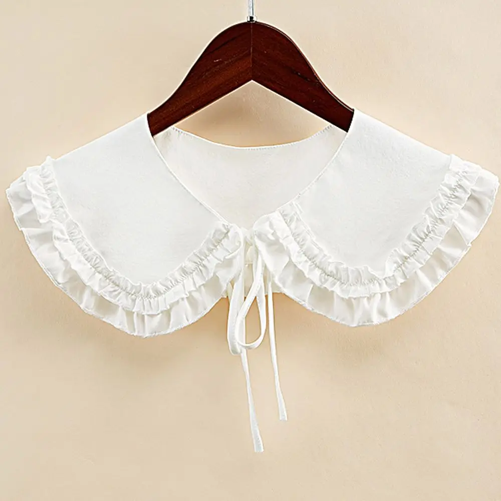 

Sweet All Match For Girls Ruffles Lolita Double Layer Women Shawl Shoulder Wrap Fake Collar Dress Accessories