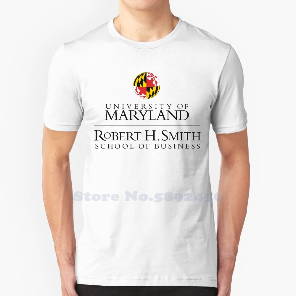 

Высококачественные футболки с логотипом школы бизнеса Роберта H. Smith, модная футболка, новинка, футболка из 100% хлопка