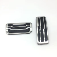stainless steel accelerator brake pedal cover trim 2pcs for ford everest endeavour 2016 2017 car interior accessories